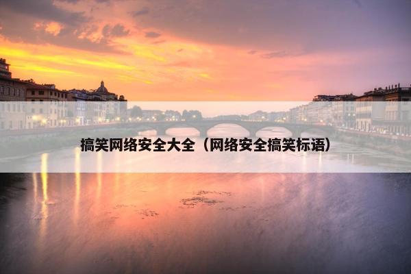 搞笑网络安全大全（网络安全搞笑标语）