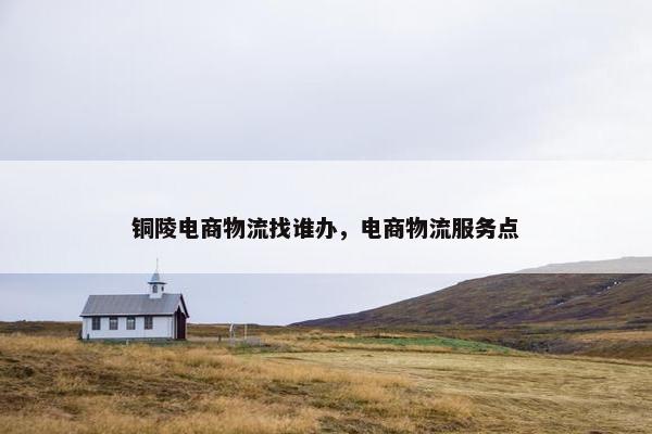 铜陵电商物流找谁办，电商物流服务点