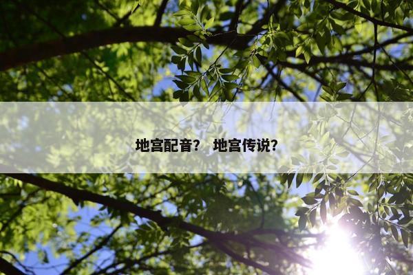 地宫配音？ 地宫传说？