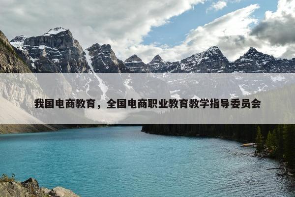 我国电商教育，全国电商职业教育教学指导委员会