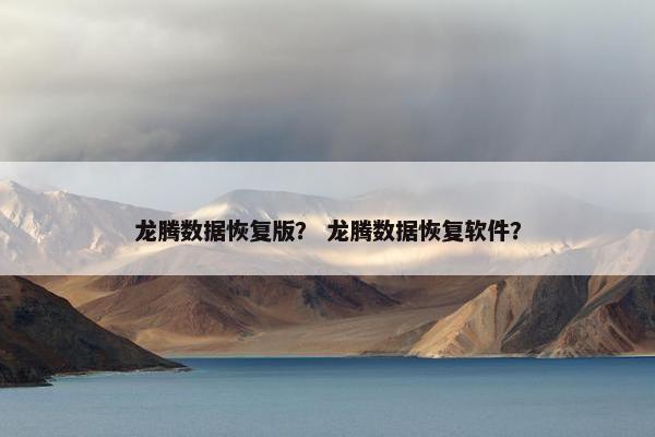 龙腾数据恢复版？ 龙腾数据恢复软件？