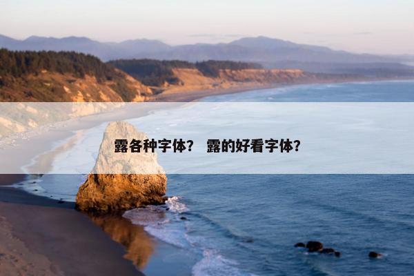 露各种字体？ 露的好看字体？