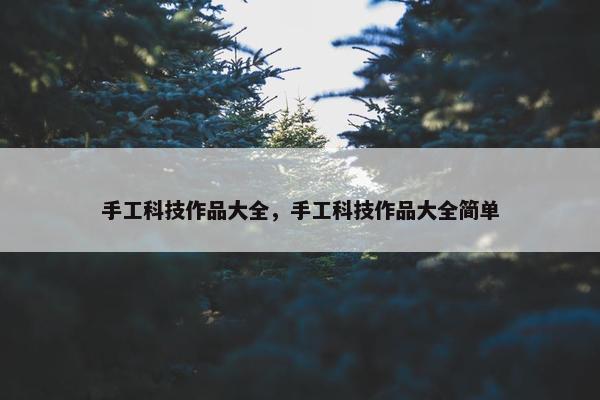 手工科技作品大全，手工科技作品大全简单