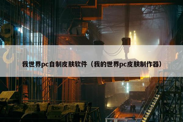我世界pc自制皮肤软件（我的世界pc皮肤制作器）