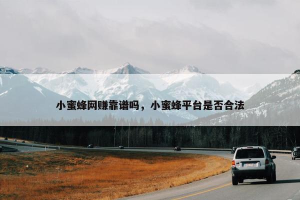 小蜜蜂网赚靠谱吗，小蜜蜂平台是否合法