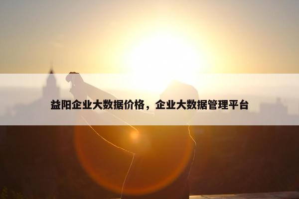 益阳企业大数据价格，企业大数据管理平台