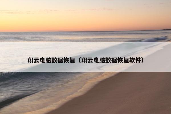 翔云电脑数据恢复（翔云电脑数据恢复软件）