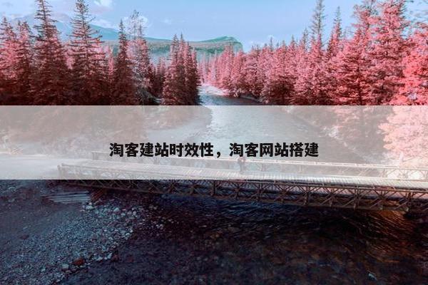 淘客建站时效性，淘客网站搭建