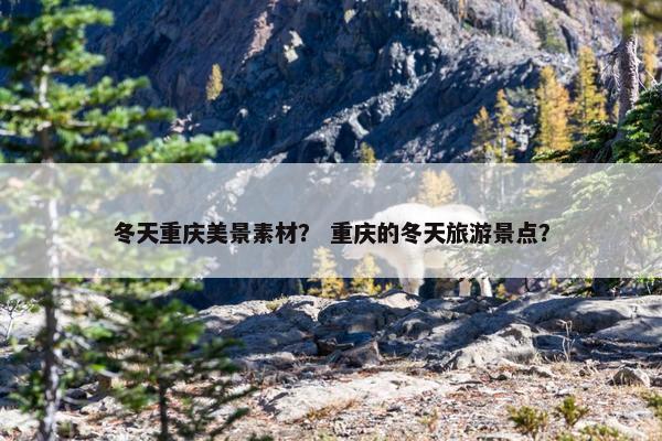 冬天重庆美景素材？ 重庆的冬天旅游景点？