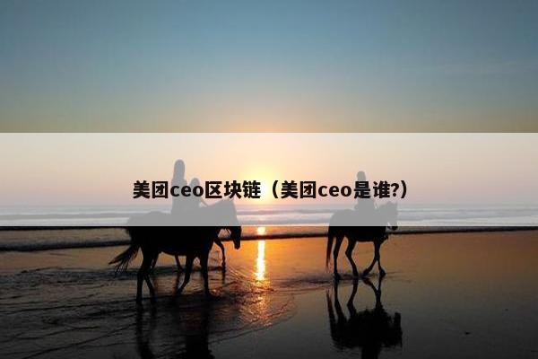 美团ceo区块链（美团ceo是谁?）