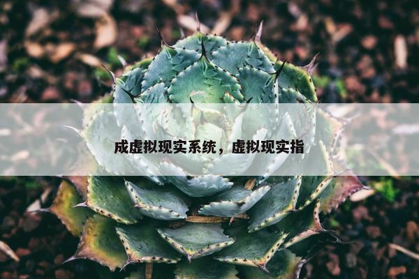 成虚拟现实系统，虚拟现实指