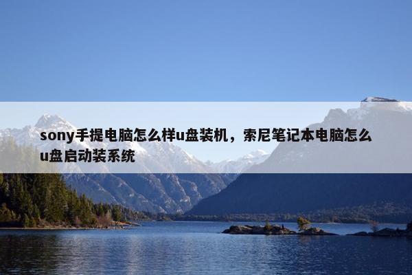 sony手提电脑怎么样u盘装机，索尼笔记本电脑怎么u盘启动装系统