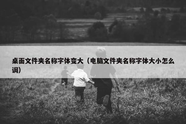 桌面文件夹名称字体变大（电脑文件夹名称字体大小怎么调）