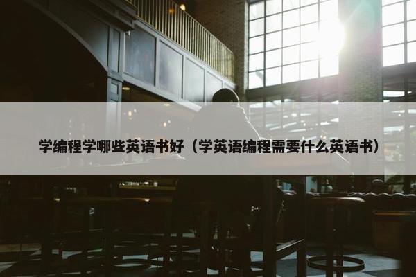 学编程学哪些英语书好（学英语编程需要什么英语书）