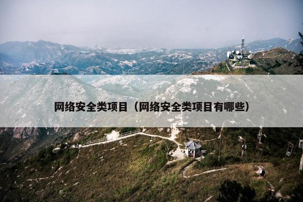 网络安全类项目（网络安全类项目有哪些）