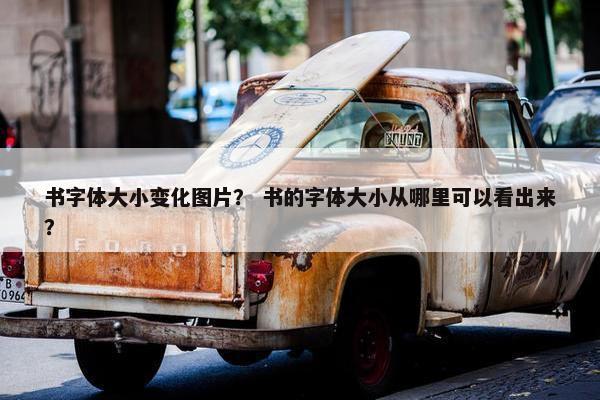 书字体大小变化图片？ 书的字体大小从哪里可以看出来？