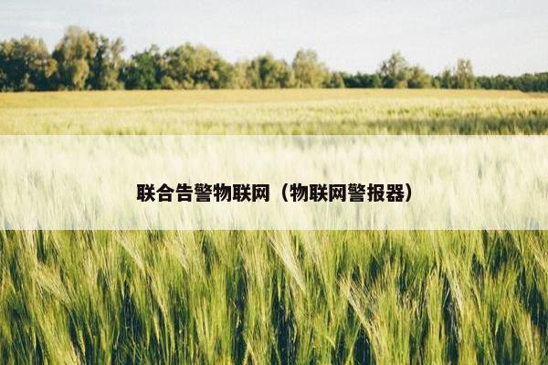 联合告警物联网（物联网警报器）
