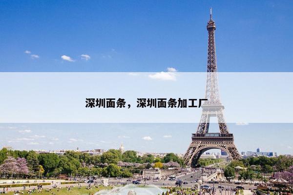 深圳面条，深圳面条加工厂