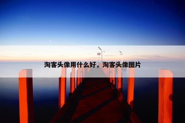 淘客头像用什么好，淘客头像图片