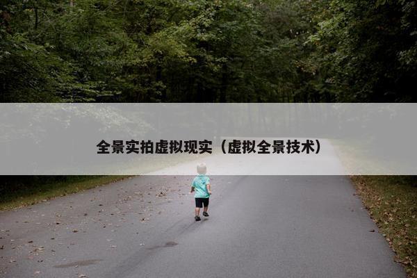 全景实拍虚拟现实（虚拟全景技术）