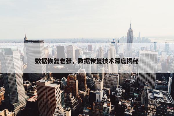 数据恢复老张，数据恢复技术深度揭秘