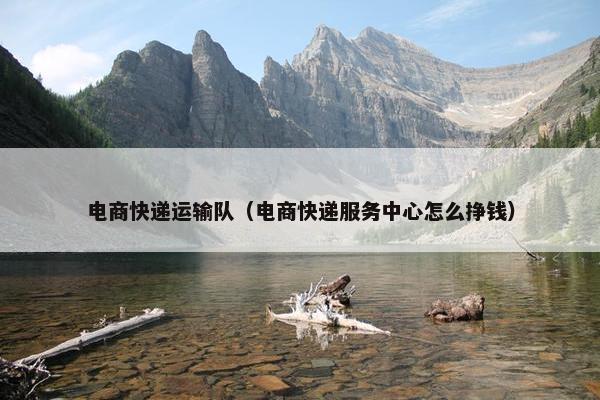电商快递运输队(电商快递服务中心怎么挣钱) 电商快递运输队(电商快递服务中心怎么挣钱)
