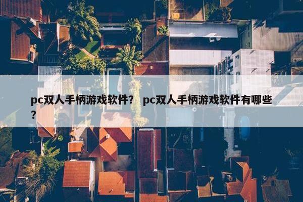 pc双人手柄游戏软件？ pc双人手柄游戏软件有哪些？