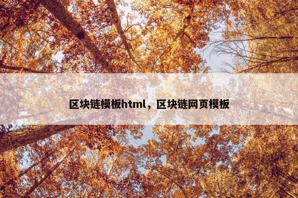 区块链模板html，区块链网页模板