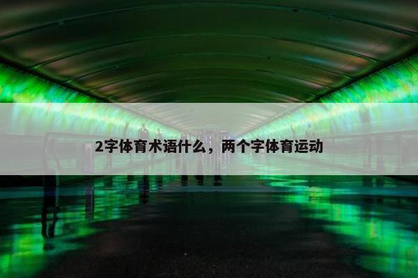 2字体育术语什么，两个字体育运动