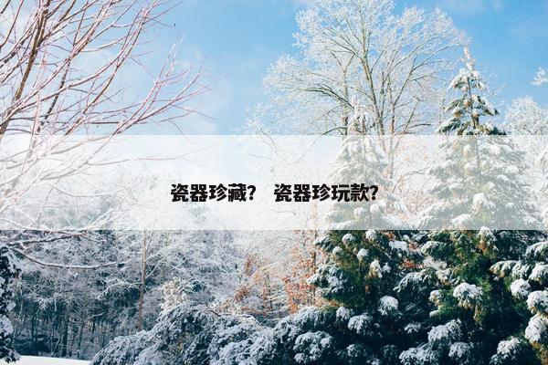 瓷器珍藏? 瓷器珍玩款? 瓷器珍藏? 瓷器珍玩款?