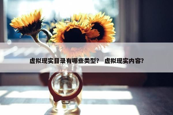 虚拟现实目录有哪些类型？ 虚拟现实内容？