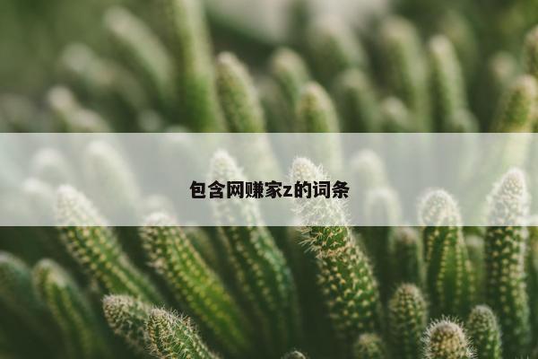 包含网赚家z的词条 包含网赚家z的词条
