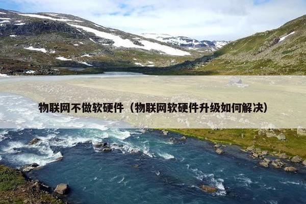 物联网不做软硬件（物联网软硬件升级如何解决）