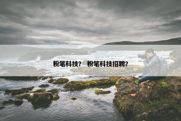 粉笔科技？ 粉笔科技招聘？