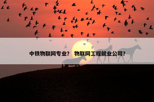 中铁物联网专业？ 物联网工程就业公司？
