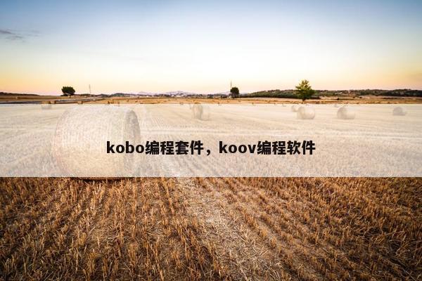 kobo编程套件，koov编程软件