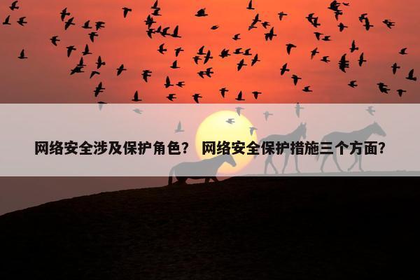 网络安全涉及保护角色? 网络安全保护措施三个方面? 网络安全涉及保护角色? 网络安全保护措施三个方面?