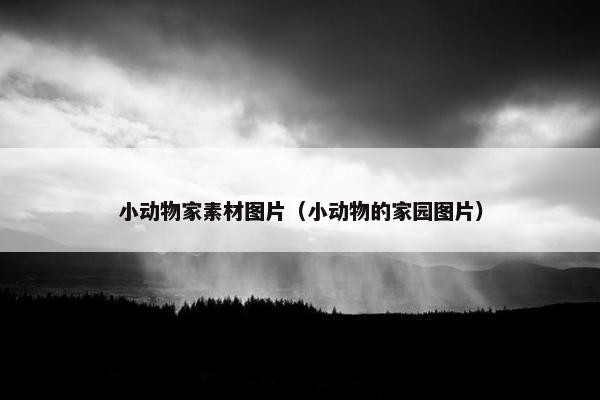 小动物家素材图片(小动物的家园图片) 小动物家素材图片(小动物的家园图片)