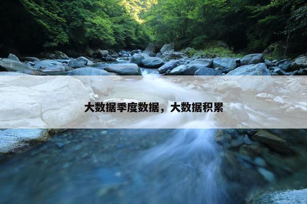大数据季度数据,大数据积累 大数据季度数据,大数据积累