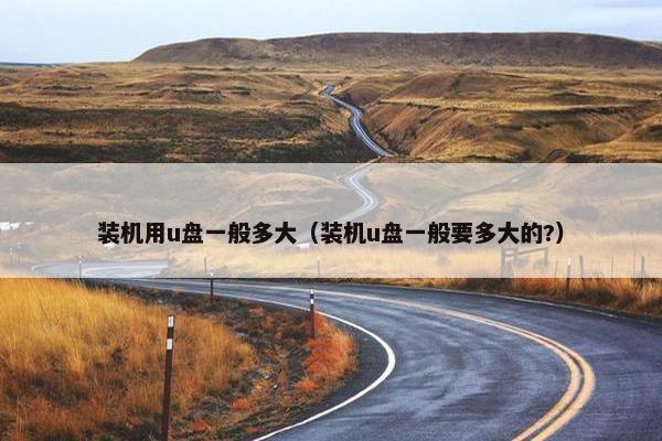 装机用u盘一般多大（装机u盘一般要多大的?）