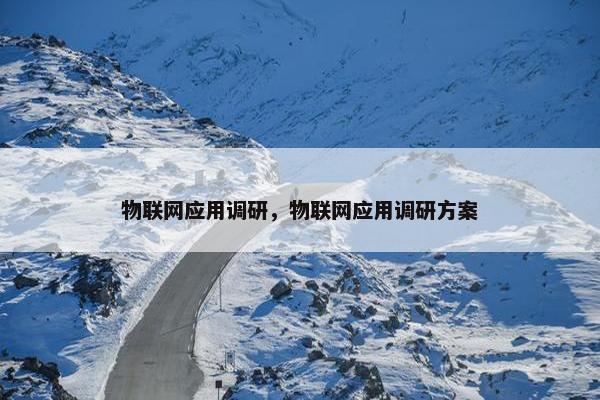 物联网应用调研,物联网应用调研方案 物联网应用调研,物联网应用调研方案