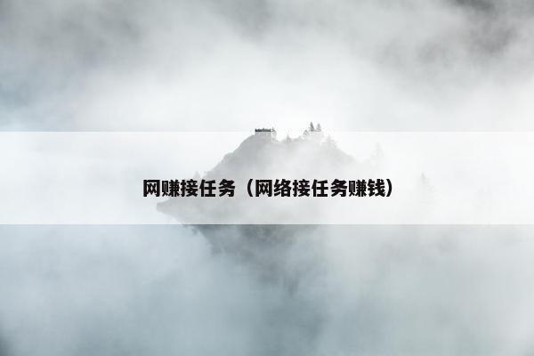 网赚接任务（网络接任务赚钱）