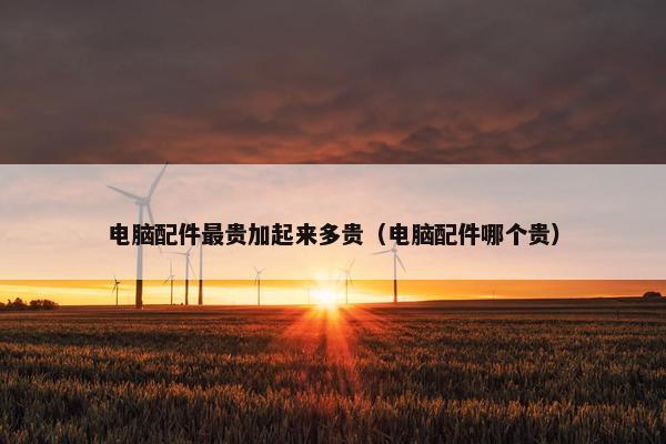 电脑配件最贵加起来多贵（电脑配件哪个贵）