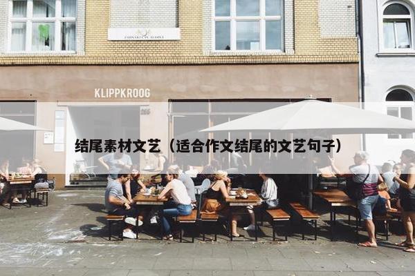 结尾素材文艺（适合作文结尾的文艺句子）