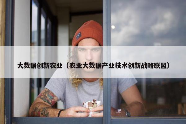 大数据创新农业(农业大数据产业技术创新战略联盟) 大数据创新农业(农业大数据产业技术创新战略联盟)