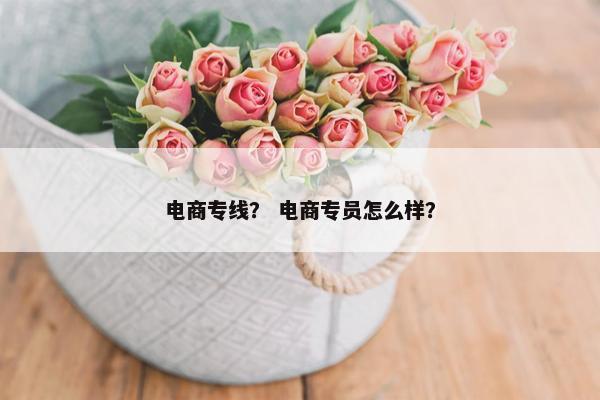 电商专线？ 电商专员怎么样？