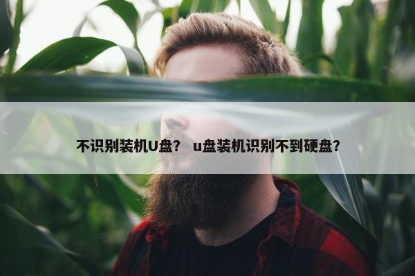 不识别装机U盘？ u盘装机识别不到硬盘？