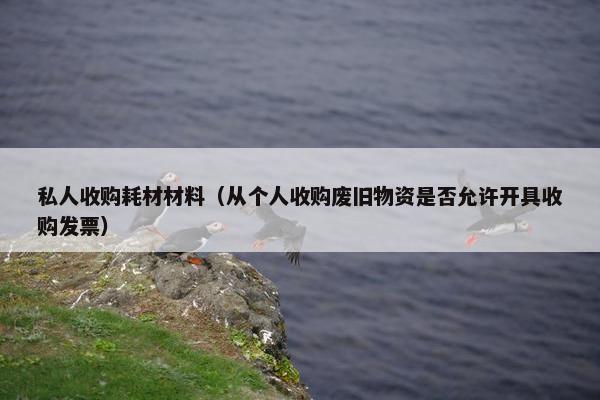 私人收购耗材材料（从个人收购废旧物资是否允许开具收购发票）