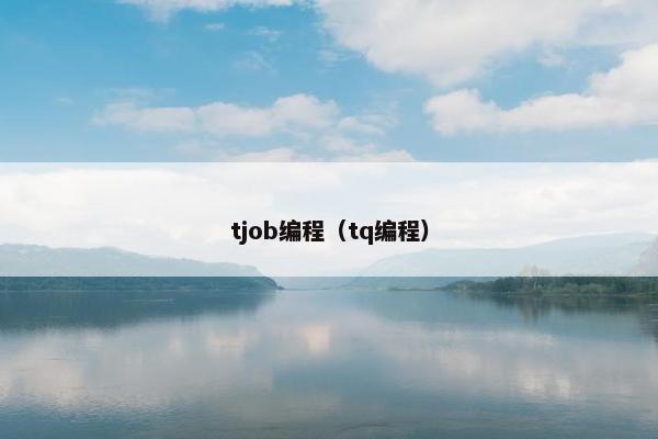 tjob编程（tq编程）
