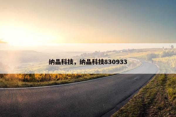 纳晶科技，纳晶科技830933